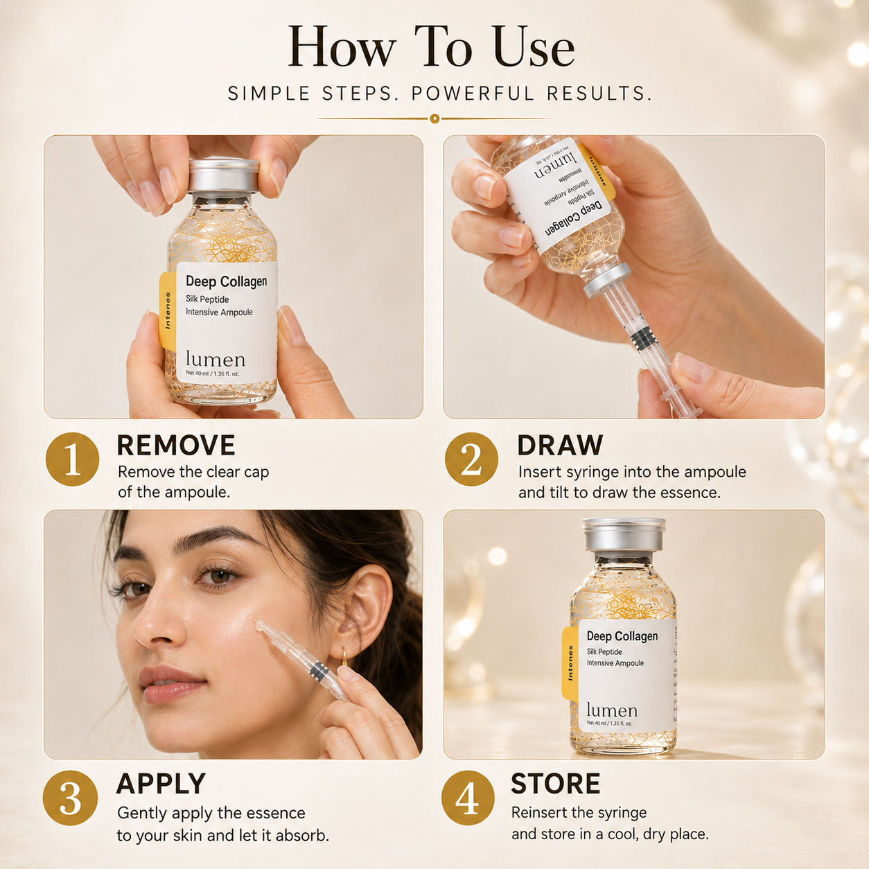Lumen Silk Peptide Collagen Glow Ampoule